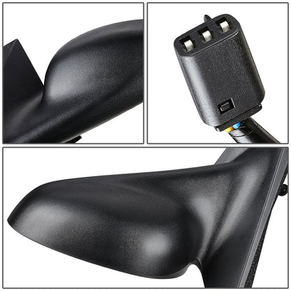 RETROVISOR MIRROR - OEM - 99-04 FORD MUSTANG - POWERED - TEXTURED - BLACK - LEFT