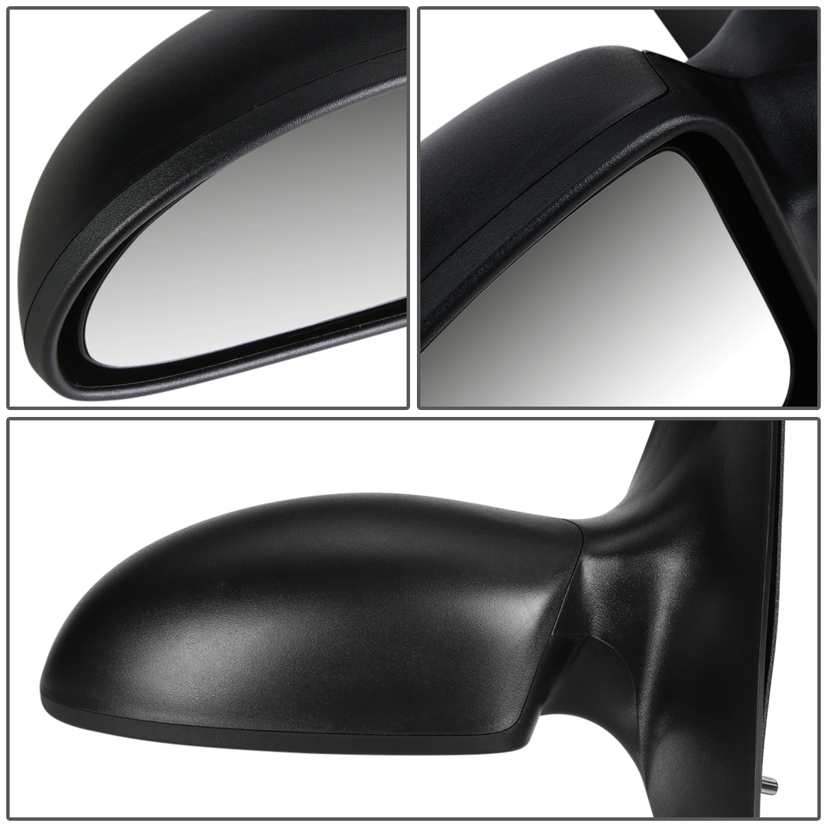 RETROVISOR MIRROR - OEM - 00-07 FORD FOCUS - POWERED - TEXTURED - BLACK - LEFT