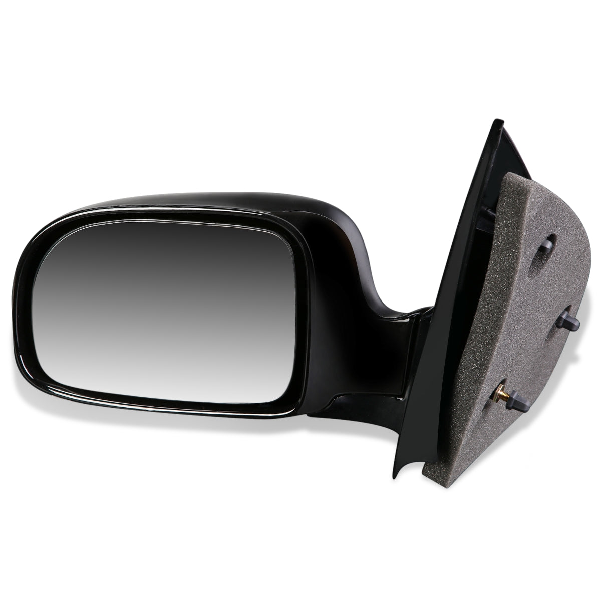 RETROVISOR MIRROR - OEM - 99-03 FORD WINDSTAR - MANUAL - PAINTABLE - BLACK - LEFT