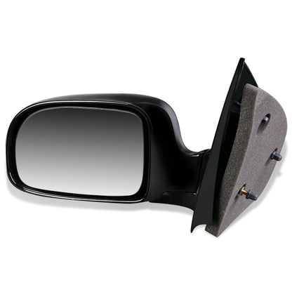 RETROVISOR MIRROR - OEM - 99-03 FORD WINDSTAR - MANUAL - PAINTABLE - BLACK - LEFT