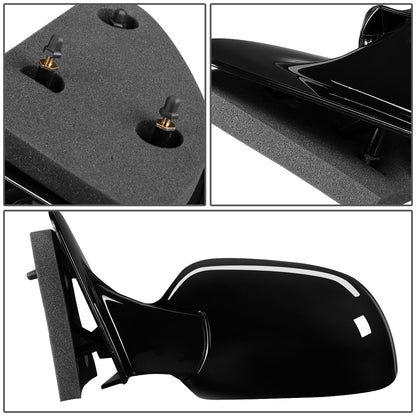 RETROVISOR MIRROR - OEM - 99-03 FORD WINDSTAR - MANUAL - PAINTABLE - BLACK - LEFT