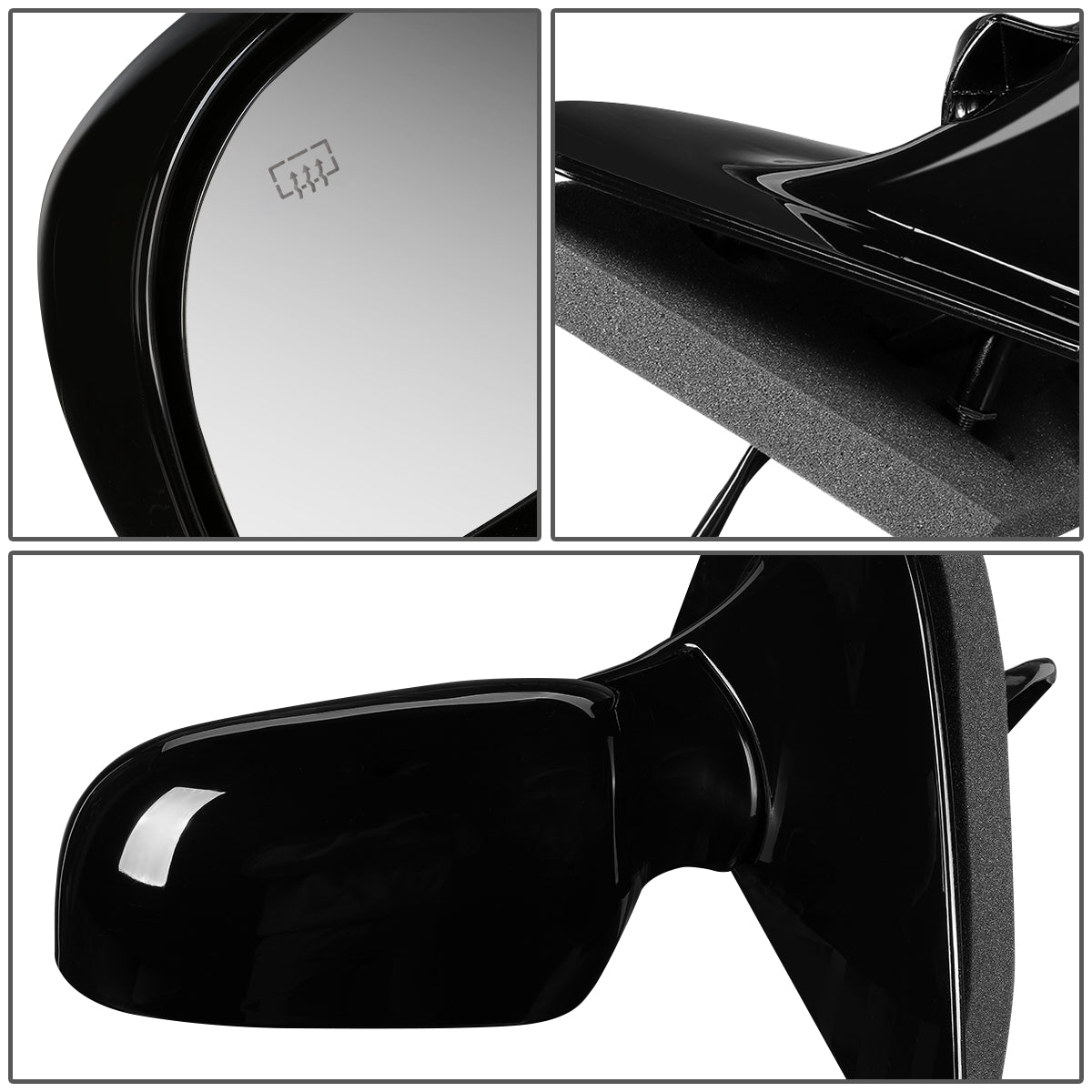 RETROVISOR MIRROR - OEM - 99-00 FORD WINDSTAR - POWERED - HEATED - PAINTABLE - BLACK - LEFT