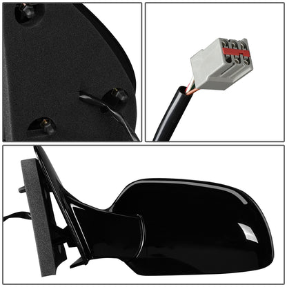 RETROVISOR MIRROR - OEM - 99-00 FORD WINDSTAR - POWERED - HEATED - PAINTABLE - BLACK - LEFT