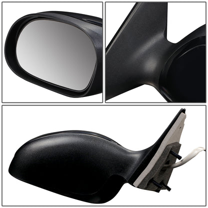 RETROVISOR MIRROR - OEM - 00-03 FORD TAURUS - POWERED - TEXTURED - BLACK - LEFT