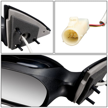 RETROVISOR MIRROR - OEM - 00-03 FORD TAURUS - POWERED - TEXTURED - BLACK - LEFT