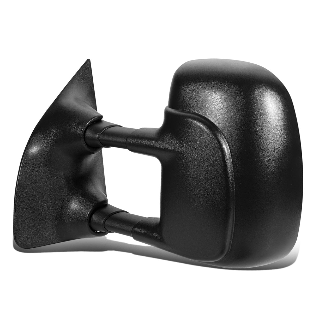 RETROVISOR MIRROR - OEM - 99-04 FORD F-350 / 00-05 FORD EXCURSION - MANUAL - FOLDING - W/ DUAL GLASS - W/ TOWING PACKAGE - TEXTURED - BLACK