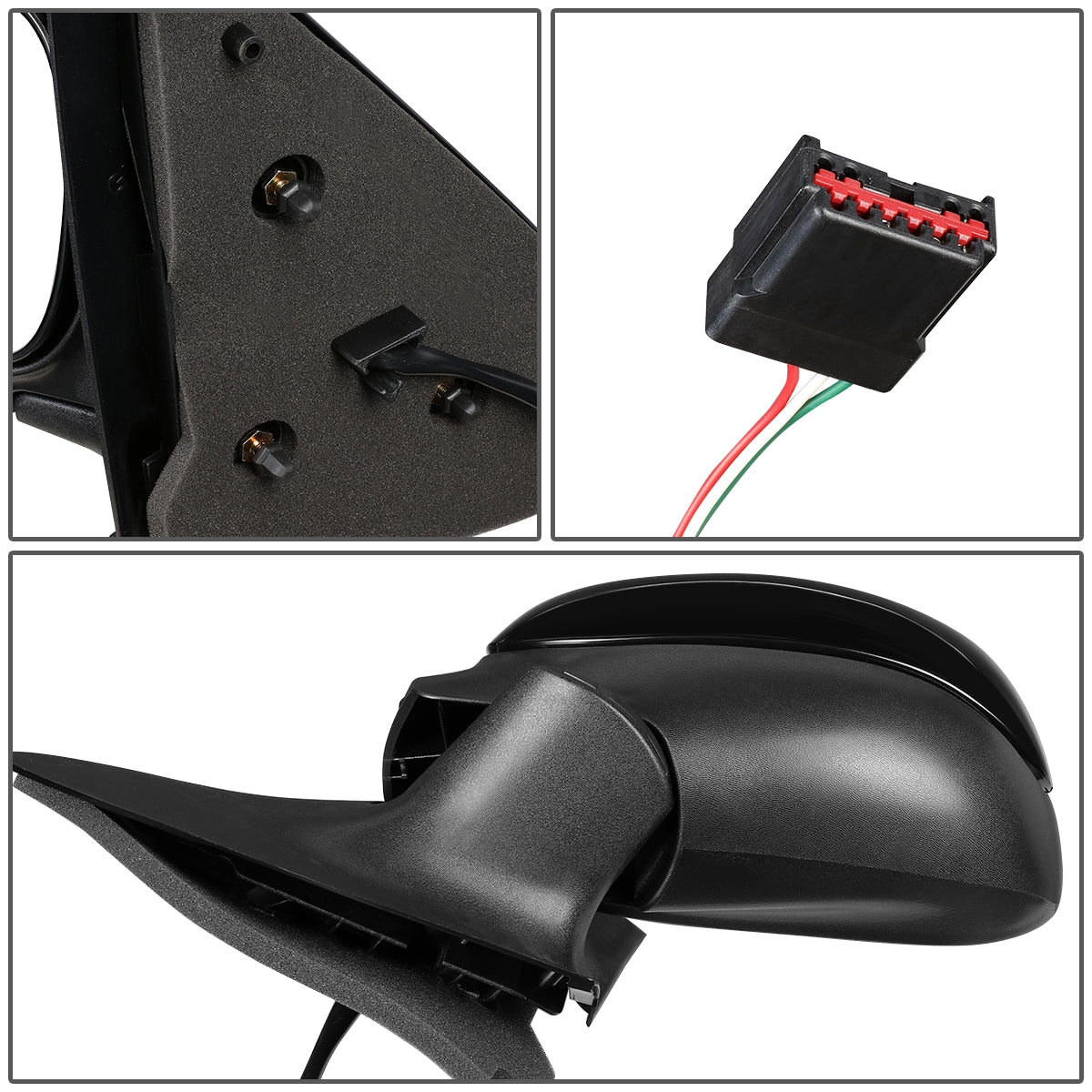 RETROVISOR MIRROR - OEM - 98-02 FORD EXPEDITION - MATTE - BLACK - LEFT