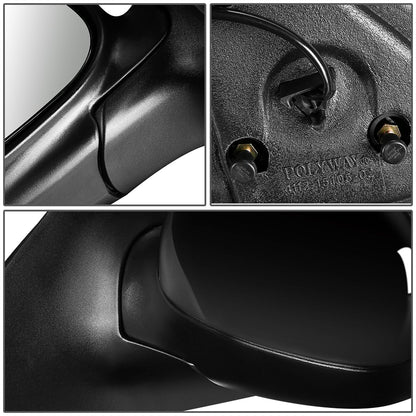 RETROVISOR MIRROR - OEM - 1997 FORD EXPEDITION - POWERED - PAINTABLE - BLACK - LEFT