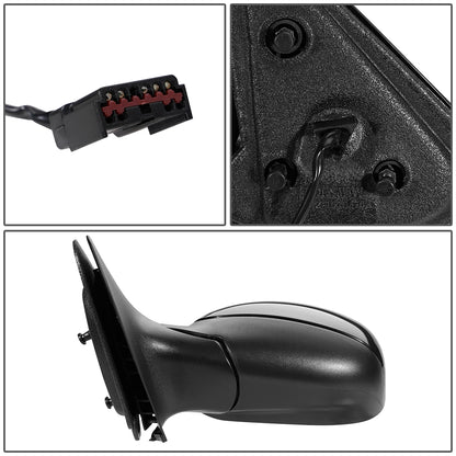 RETROVISOR MIRROR - OEM - 97-02 FORD EXPEDITION - POWERED - HEATED - FOLDING - BLACK MATERIAL - LEFT