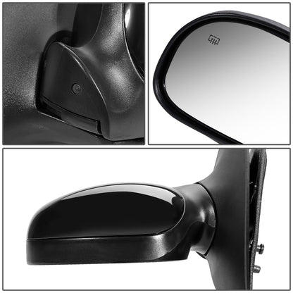 RETROVISOR MIRROR - OEM - 97-02 FORD EXPEDITION - POWERED - HEATED - FOLDING - BLACK MATERIAL - LEFT