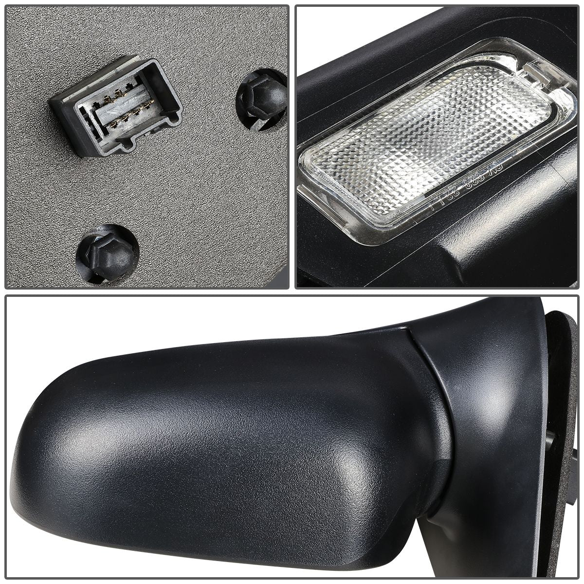 RETROVISOR MIRROR - OEM - 02-05 FORD EXPLORER / 02-05 MERCURY MOUNTAINEER - POWERED - HEATED - TEXTURED - BLACK - LEFT