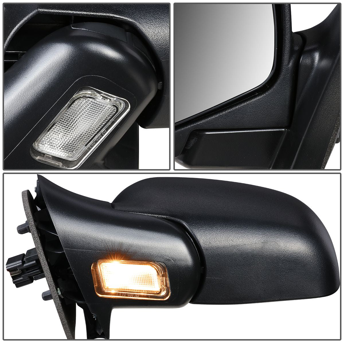 RETROVISOR MIRROR - OEM - 02-05 FORD EXPLORER / 02-05 MERCURY MOUNTAINEER - POWERED - HEATED - TEXTURED - BLACK - LEFT