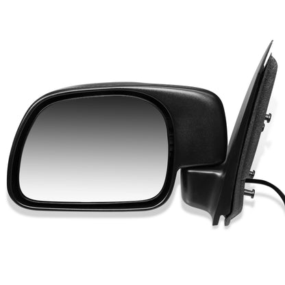 RETROVISOR MIRROR - OEM - 99-00 FORD F-250, F-350, F-450, F-550 SUPER DUTY - POWERED - TEXTURED - BLACK - LEFT