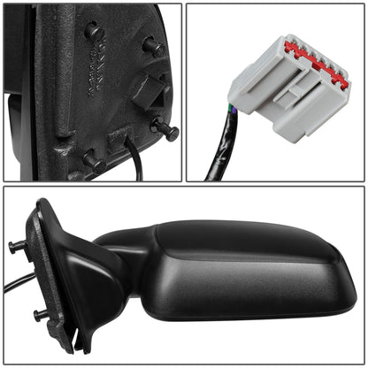 RETROVISOR MIRROR - OEM - 99-00 FORD F-250, F-350, F-450, F-550 SUPER DUTY - POWERED - TEXTURED - BLACK - LEFT