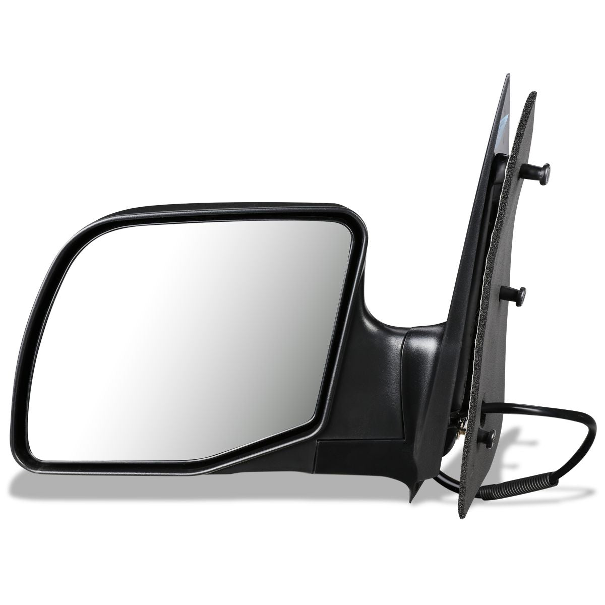 RETROVISOR MIRROR - OEM - 94-04 FORD E-150, E-250, E-350, E-450, E-550 / 99-04 FORD ECONOLINE / 96-99 FORD ECONOLINE SUPER DUTY - POWERED - TEXTURED - BLACK - LEFT