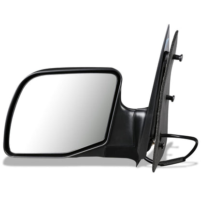 RETROVISOR MIRROR - OEM - 94-04 FORD E-150, E-250, E-350, E-450, E-550 / 99-04 FORD ECONOLINE / 96-99 FORD ECONOLINE SUPER DUTY - POWERED - TEXTURED - BLACK - LEFT