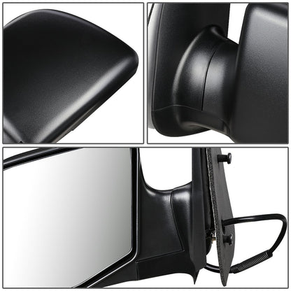 RETROVISOR MIRROR - OEM - 94-04 FORD E-150, E-250, E-350, E-450, E-550 / 99-04 FORD ECONOLINE / 96-99 FORD ECONOLINE SUPER DUTY - POWERED - TEXTURED - BLACK - LEFT
