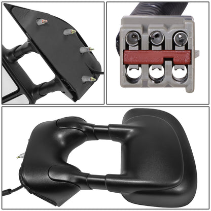 RETROVISOR MIRROR - OE STYLE - FORD E-150 2003-2008 - FORD E-250 2003-2008 - FORD E-350 2003-2008 - FORD E-450 2003-2008 - WITH POWER - DRIVER LEFT SIDE - BLACK