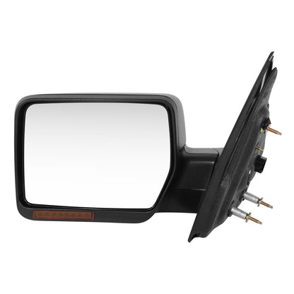 RETROVISOR MIRROR - OE STYLE - FORD F-150 2004-2006 - WITH POWER WITH HEATED WITH SIGNAL TEXTURED COVER - DRIVER LEFT SIDE - BLACK
