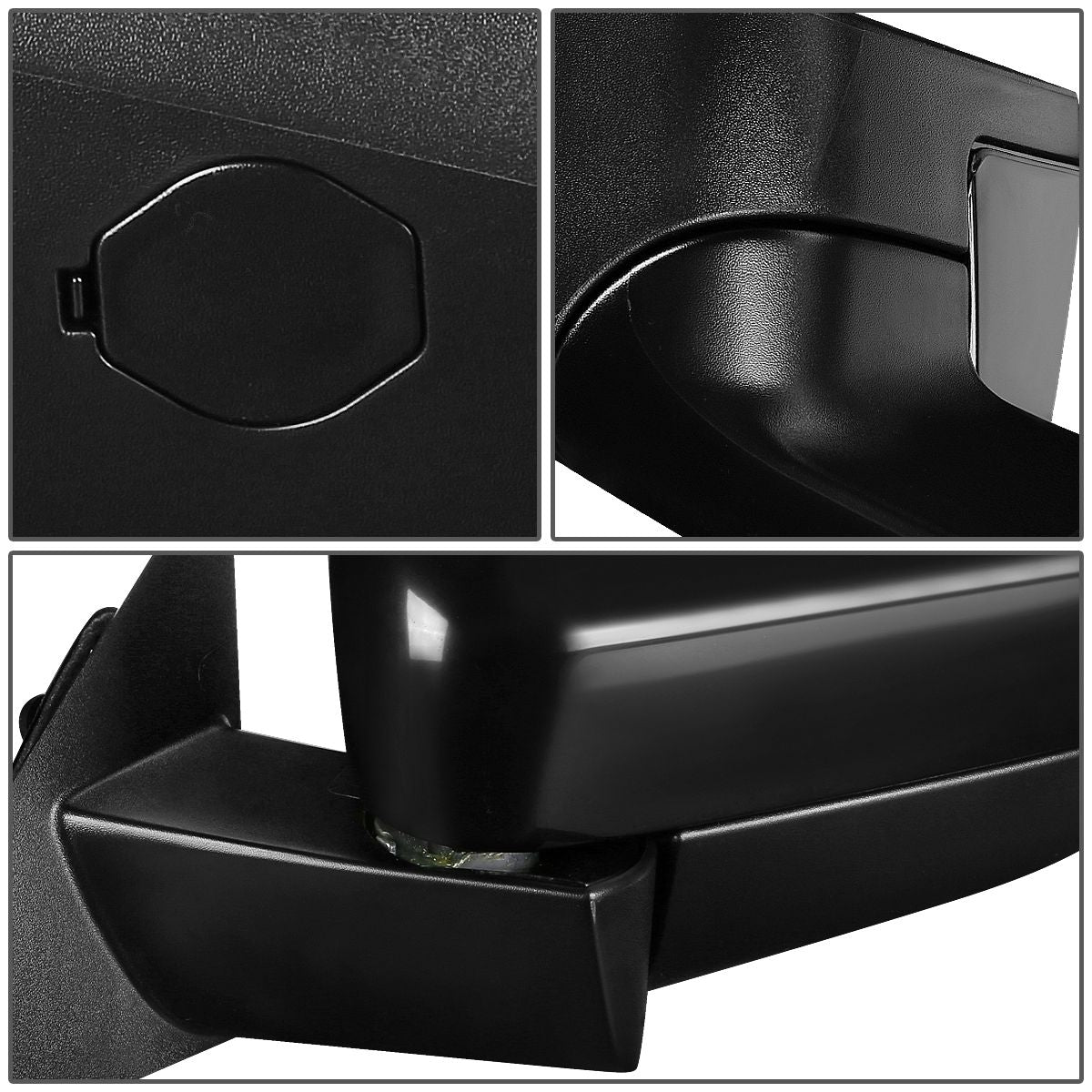 RETROVISOR MIRROR - OEM - 05-07 FORD FIVE HUNDRED / 05-07 MERCURY MONTEGO - POWERED - PAINTABLE - BLACK - LEFT