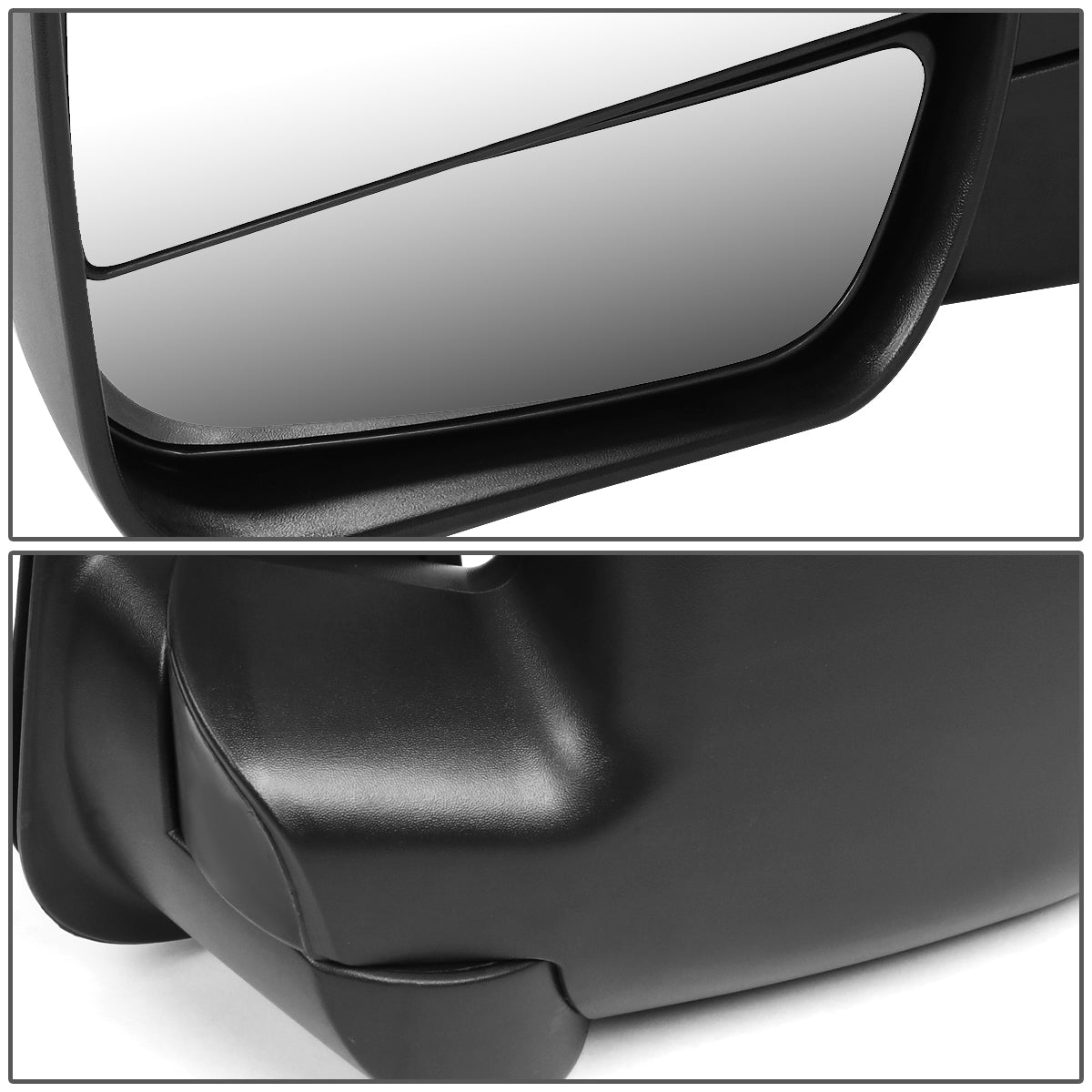 RETROVISOR MIRROR - OEM - 02-07 FORD E-150, E-250, E-350, E-450 / 02-03 FORD E-550 - MANUAL - TEXTURED - BLACK - LEFT