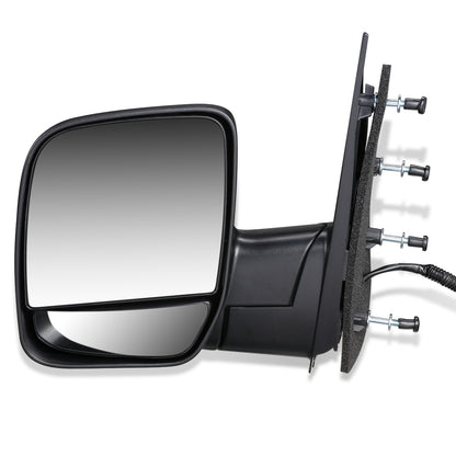 RETROVISOR MIRROR - OEM - 02-06 FORD E-150, E-250, E-350, E-450 / 02-03 FORD E-550 / 02-06 FORD ECONOLINE - POWERED - TEXTURED - BLACK - LEFT