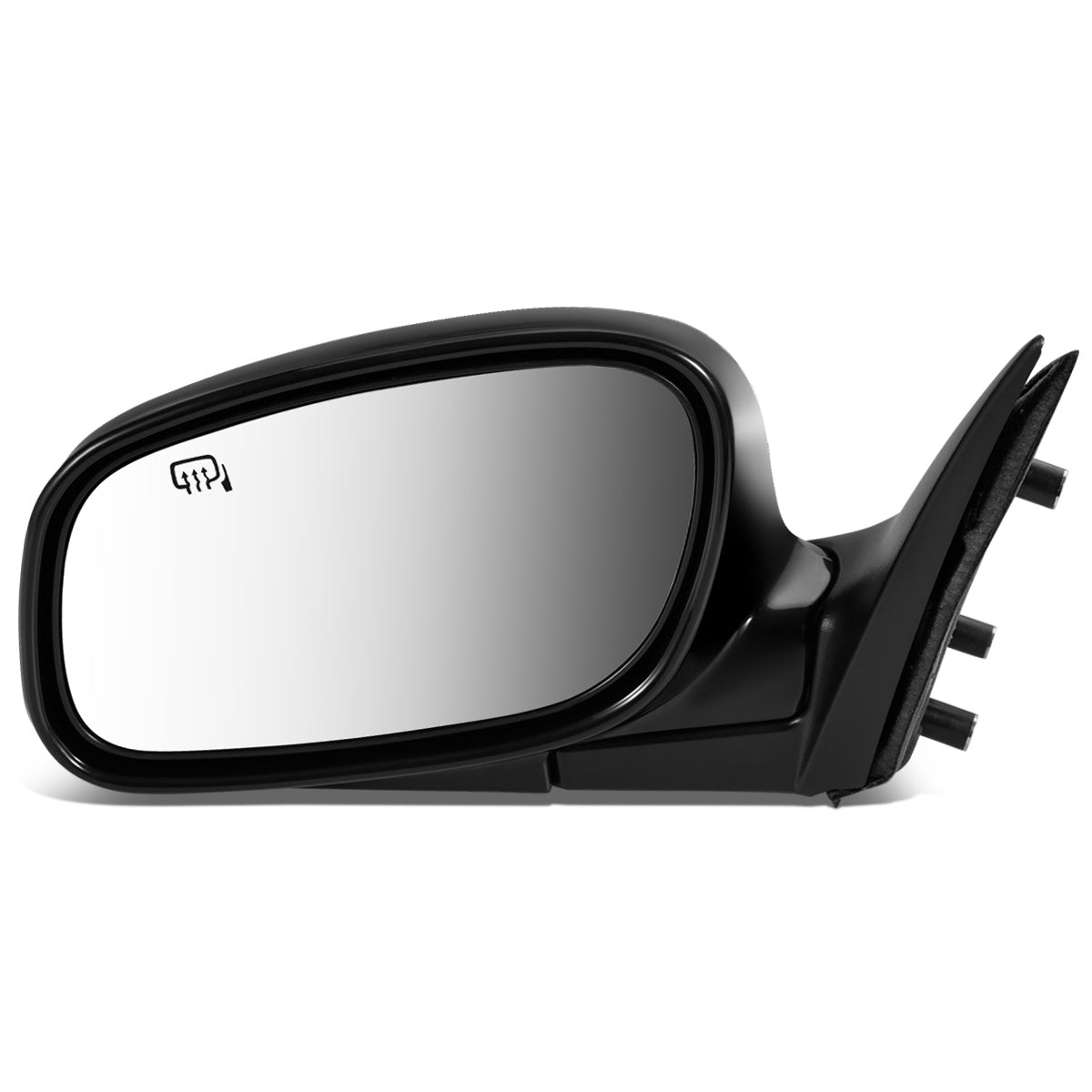 RETROVISOR MIRROR - OEM - 98-02 LINCOLN TOWN CAR - POWERED - HEATED - W/ MEMORY - W/O ELECTROCHROMIC - BLACK MATERIAL - LEFT