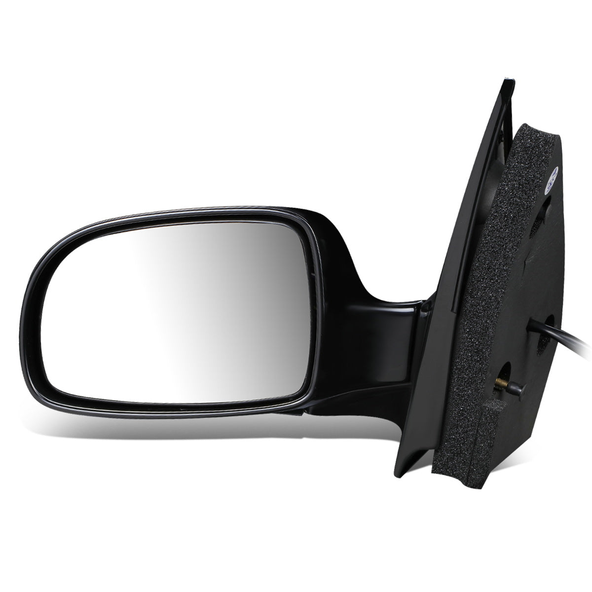 RETROVISOR MIRROR - OEM - 95-98 FORD WINDSTAR - POWERED - FOLDING - BLACK MATERIAL - LEFT