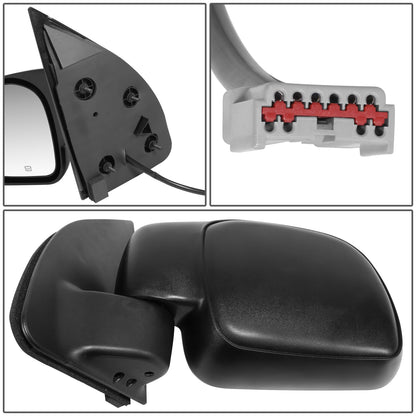 RETROVISOR MIRROR - OE STYLE - FORD EXCURSION 00-05 - WITH POWER WITH HEATED GLASS - DRIVER SIDE - PAINT TO MATCH - BLACK