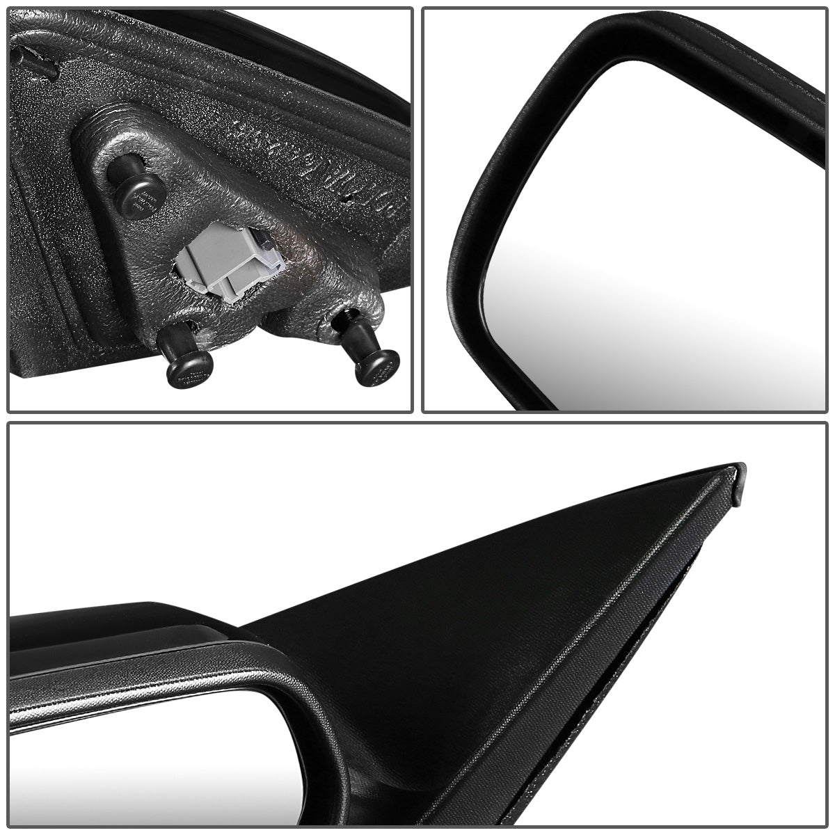 RETROVISOR MIRROR - OEM - 06-12 FORD FUSION / 06-10 MERCURY MILAN - POWERED - PAINTABLE - BLACK - LEFT