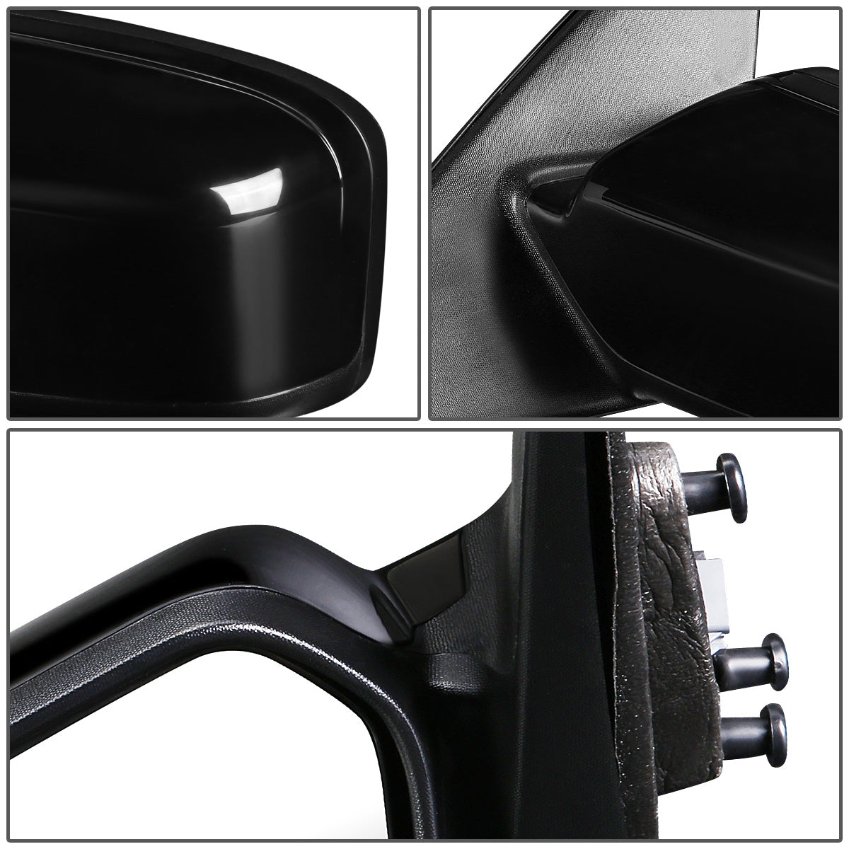 RETROVISOR MIRROR - OEM - 06-12 FORD FUSION / 06-10 MERCURY MILAN - POWERED - PAINTABLE - BLACK - LEFT