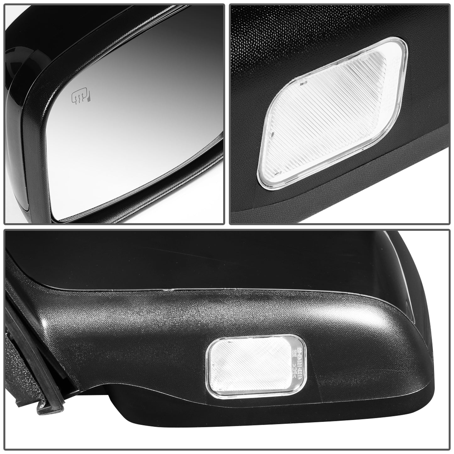 RETROVISOR MIRROR - OEM - 06-09 FORD FUSION / 06-09 MERCURY MILAN - POWERED - HEATED - PAINTABLE - BLACK - LEFT