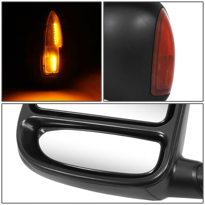 RETROVISOR MIRROR - OE STYLE - FORD EXCURSION 03-05 - FORD F-250 SUPER DUTY 03-07 - FORD F-350 SUPER DUTY 03-07 - FORD F-450 SUPER DUTY 03-07 - FORD F-550 SUPER DUTY 03-07 - WITH POWER WITH HEATED GLASS WITH TURN SIGNAL TEXTURED COVER - DRIVER SIDE -