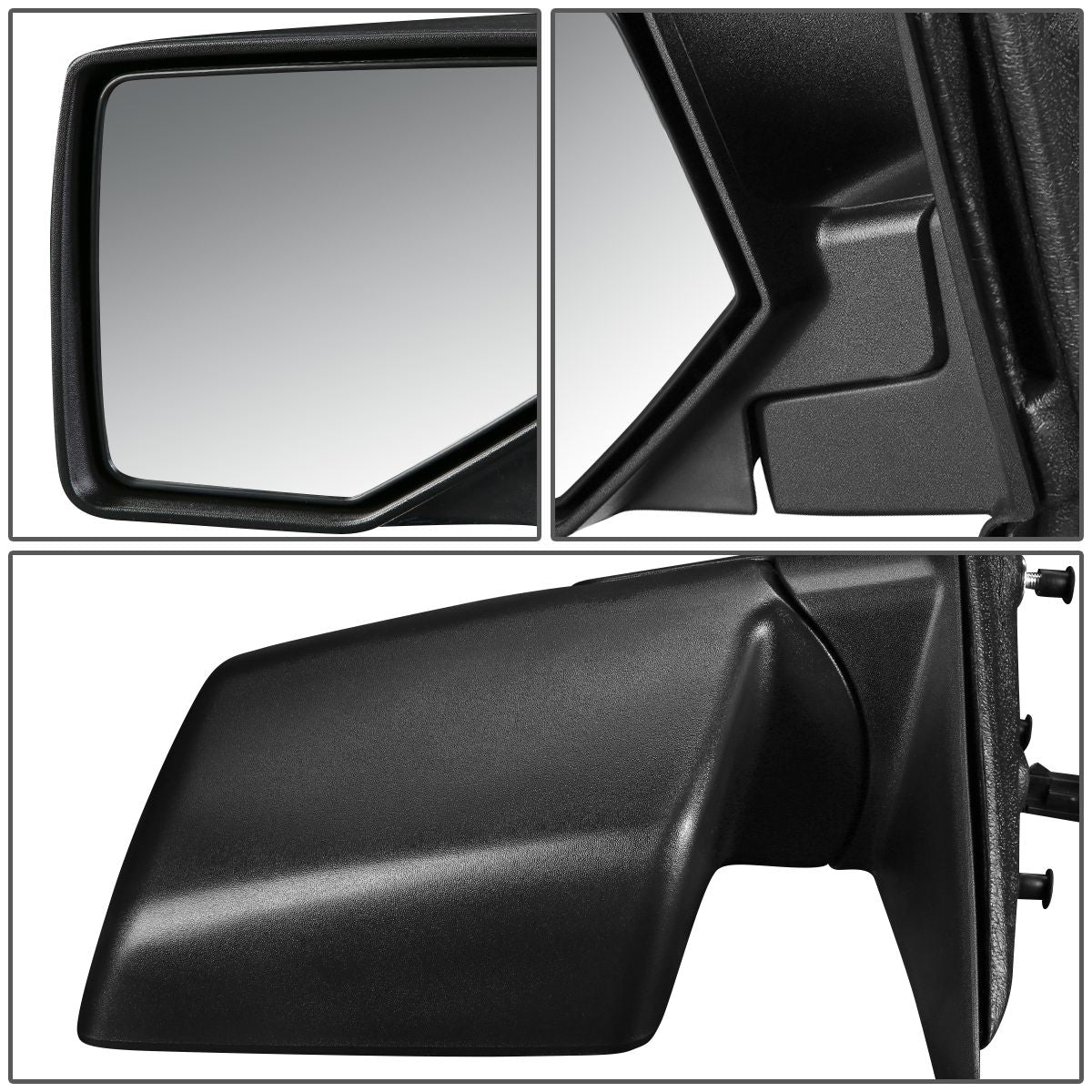 RETROVISOR MIRROR - OEM - 06-07 MAZDA B2300, B3000, B4000 / 06-11 FORD RANGER - POWERED - TEXTURED - BLACK - LEFT