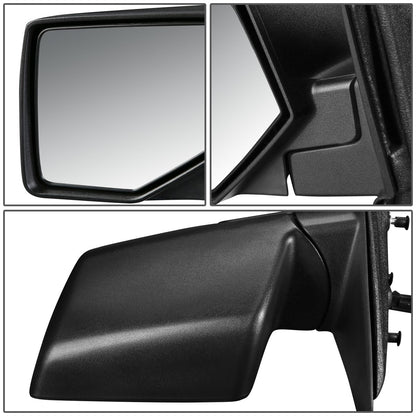RETROVISOR MIRROR - OEM - 06-07 MAZDA B2300, B3000, B4000 / 06-11 FORD RANGER - POWERED - TEXTURED - BLACK - LEFT