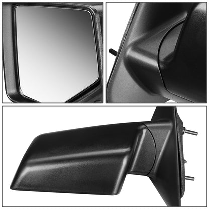 RETROVISOR MIRROR - OEM - 06-10 MAZDA B2300, B3000, B4000 / 06-11 FORD RANGER - MANUAL - TEXTURED - BLACK - LEFT