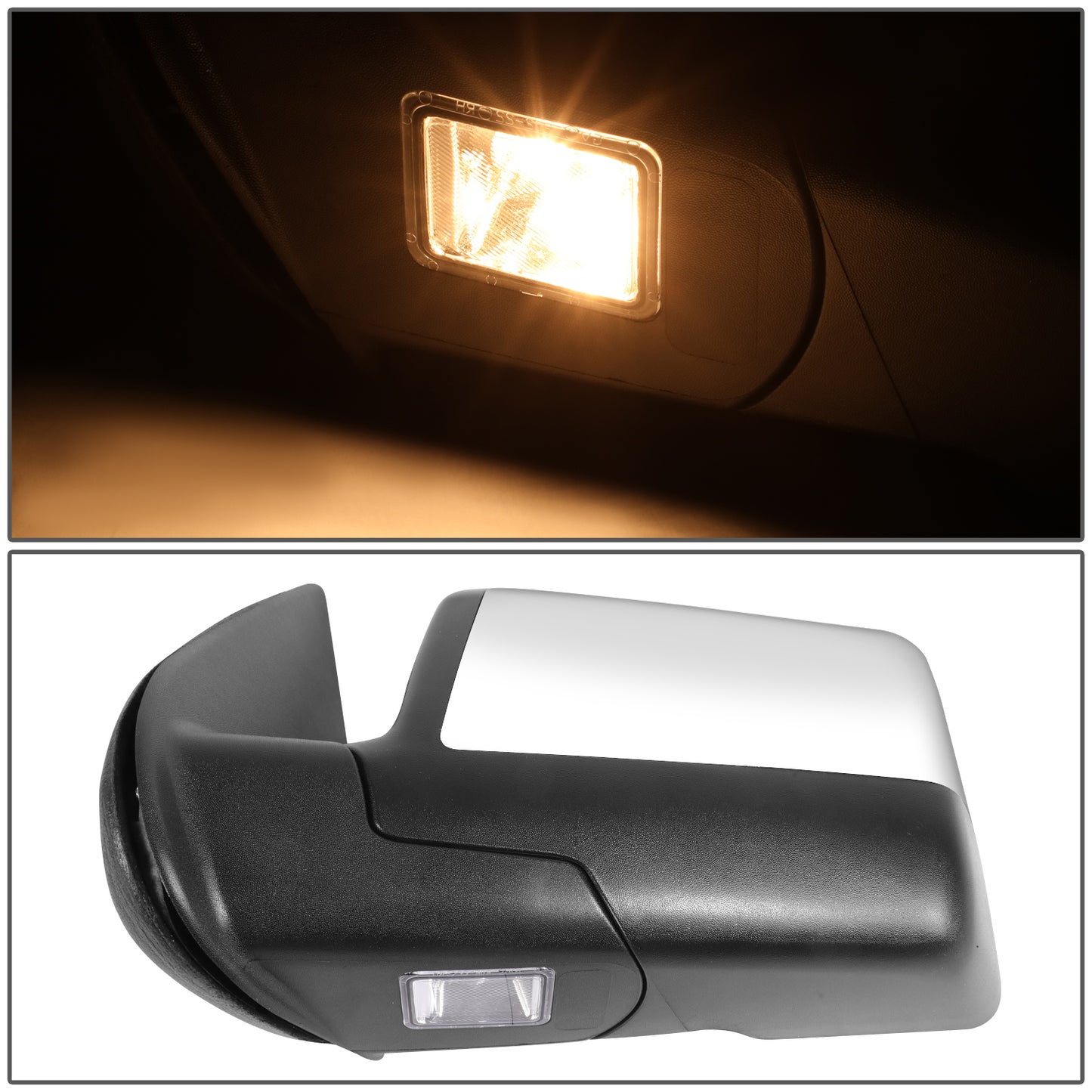 RETROVISOR MIRROR - OE STYLE - FORD EXPLORER 06-10 - FORD EXPLORER SPORT TRAC 07-10 - WITH POWER WITH HEATED - DRIVER SIDE - PAINT TO MATCH - BLACK