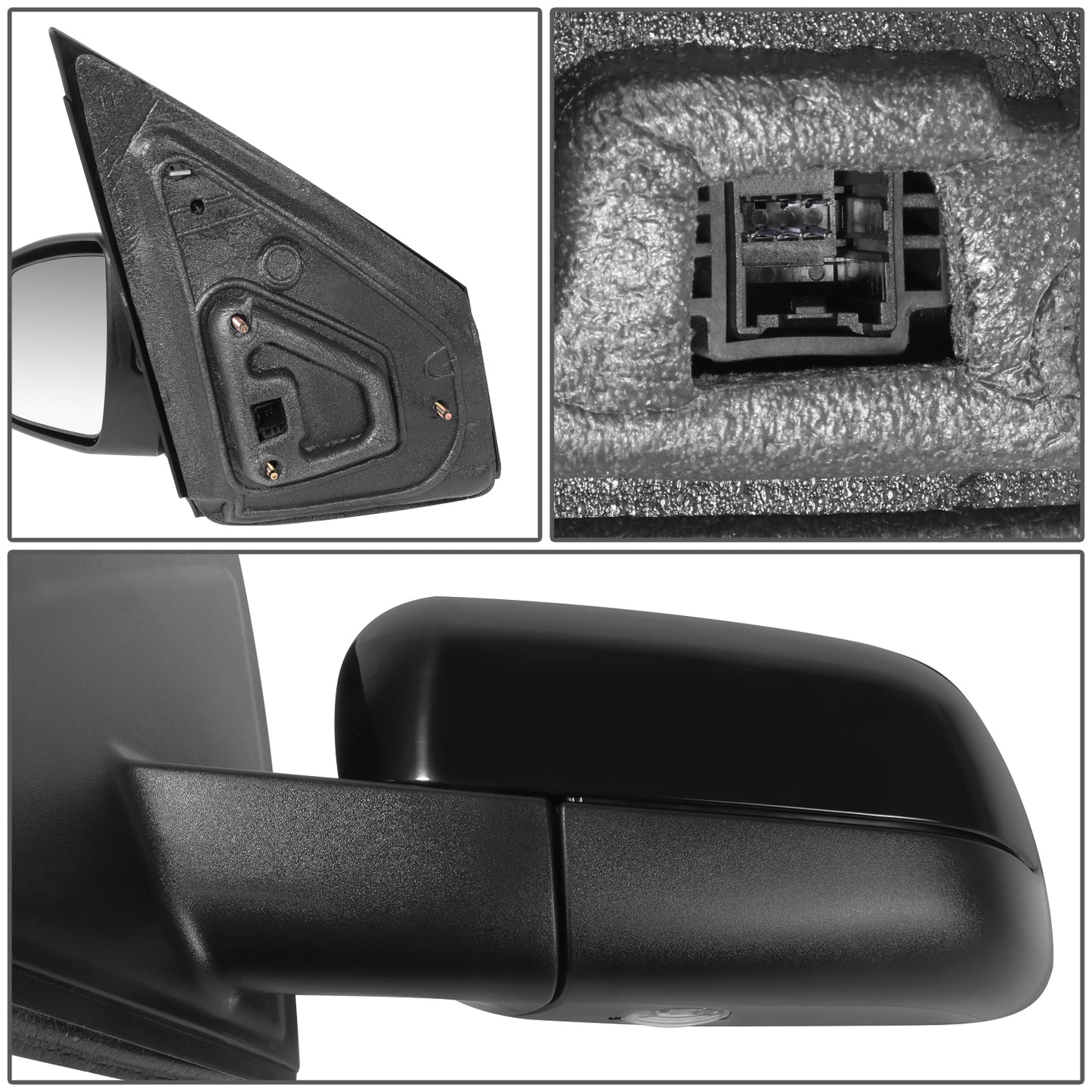 RETROVISOR MIRROR - OE STYLE - FORD FREESTYLE 05-07 - WITH POWER FOLD WITH HEATED - DRIVER SIDE - PAINT TO MATCH - BLACK