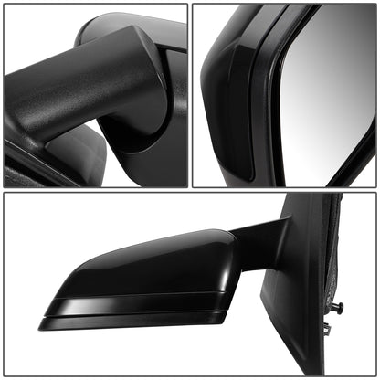 RETROVISOR MIRROR - OEM - 04-07 FORD FREESTYLE - POWERED - HEATED - W/ MEMORY - W/ PUDDLE LIGHT - FOLDING - BLACK MATERIAL - LEFT