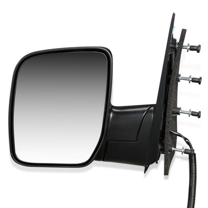 RETROVISOR MIRROR - OEM - 07-08 FORD E-150, E-250, E-350, E-450 - POWERED - TEXTURED - BLACK - LEFT