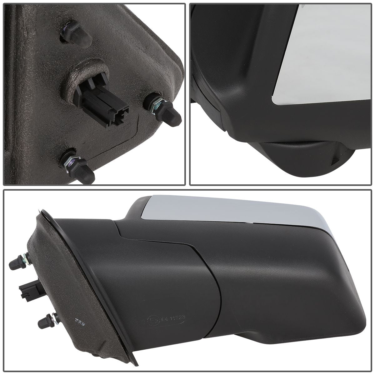 RETROVISOR MIRROR - OEM - 06-11 FORD RANGER - POWERED - BLACK - LEFT