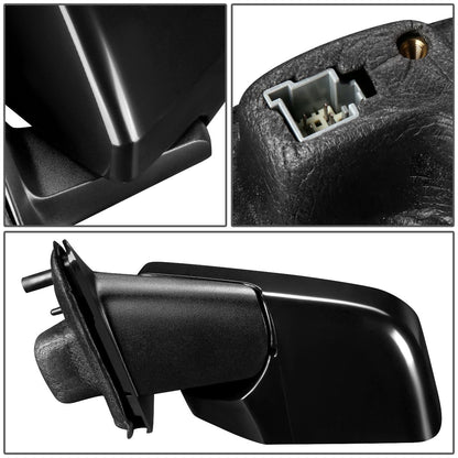 RETROVISOR MIRROR - OEM - 08-12 FORD ESCAPE / 08-11 MERCURY MARINER - POWERED - PAINTABLE - BLACK - LEFT