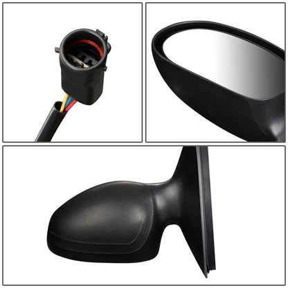 RETROVISOR MIRROR - OEM - 00-07 FORD TAURUS / 00-05 MERCURY SABLE - POWERED - HEATED - WITH PUDDLE LIGHT - BLACK - LEFT