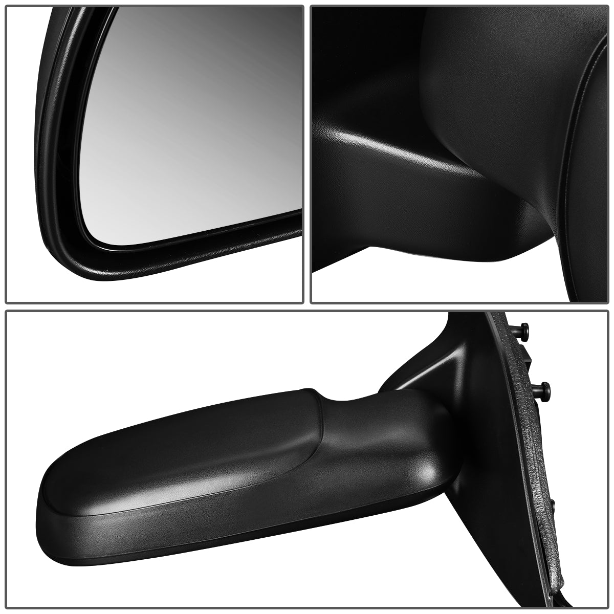 RETROVISOR MIRROR - OEM - 08-10 FORD F-250, F-350, F-450, F-550 SUPER DUTY - POWERED - TEXTURED - BLACK - LEFT