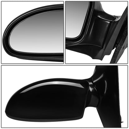 RETROVISOR MIRROR - OEM - 02-07 FORD FOCUS - POWERED - HEATED - PAINTABLE - BLACK - LEFT