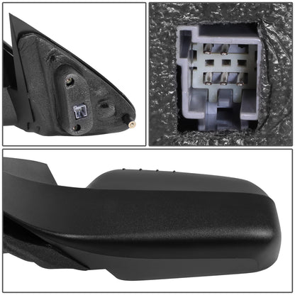 RETROVISOR MIRROR - OE STYLE - FORD FOCUS 08-11 - WITH POWER WITH HEATED GLASS GLOSS COVER - DRIVER SIDE - PAINT TO MATCH - BLACK