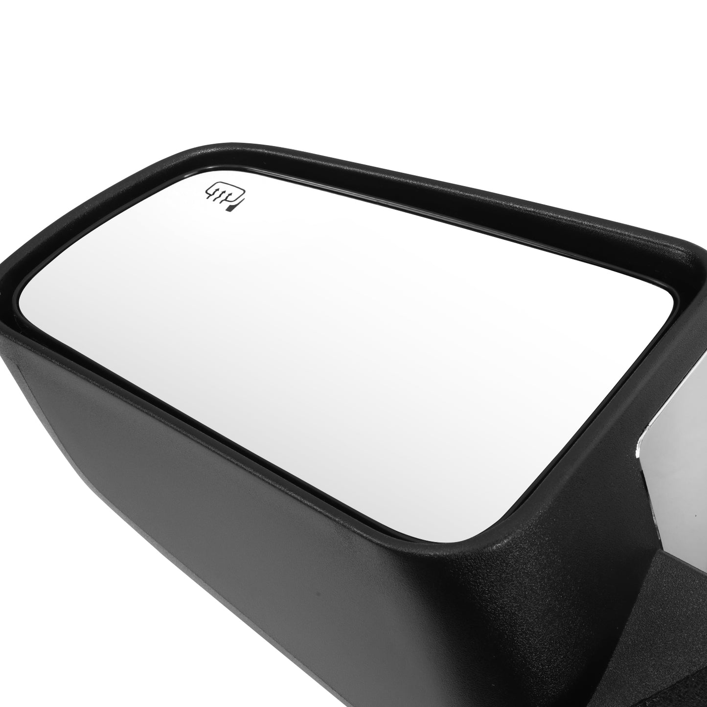 RETROVISOR MIRROR - OE STYLE - FORD FOCUS 08-11 - WITH POWER WITH HEATED CHROME COVER - DRIVER SIDE - SMOOTH - BLACK / CHROME
