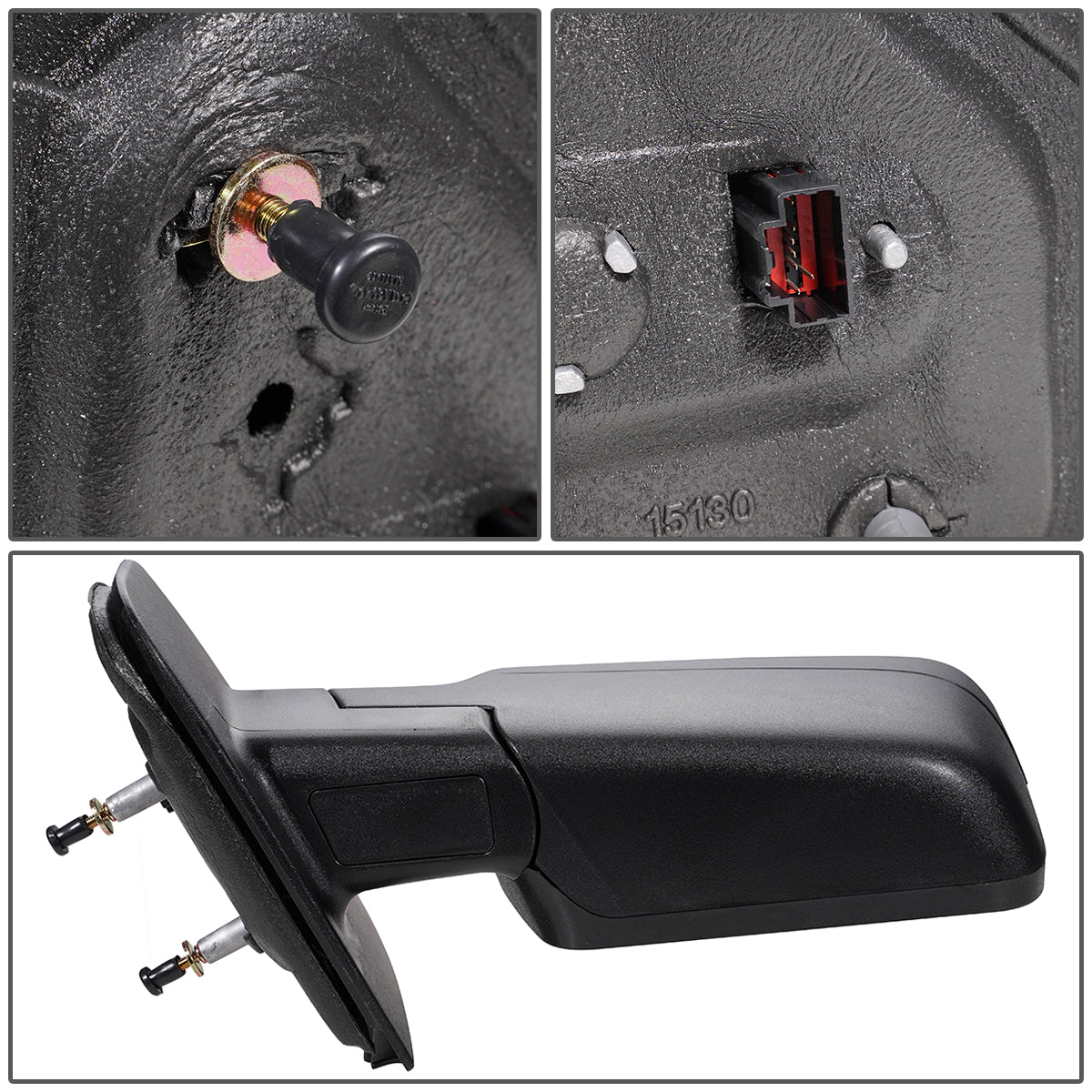 RETROVISOR MIRROR - OEM - 04-08 FORD F-150 - POWERED - HEATED - W/ SIGNAL - TEXTURED - LEFT