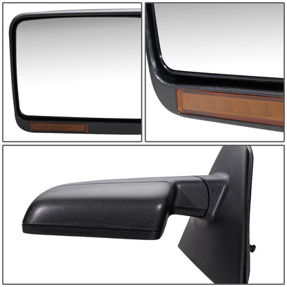 RETROVISOR MIRROR - OEM - 04-08 FORD F-150 - POWERED - HEATED - W/ SIGNAL - TEXTURED - LEFT
