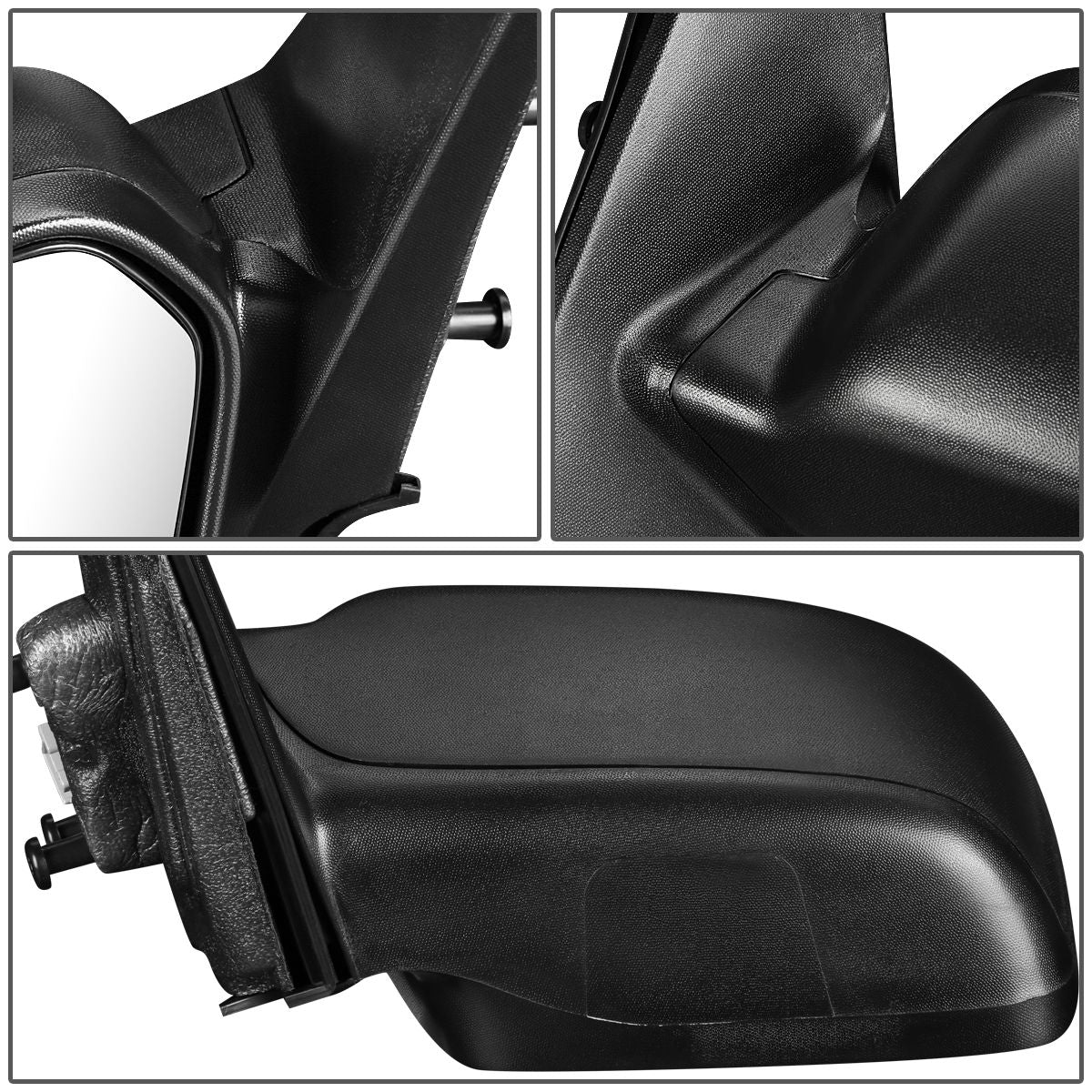 RETROVISOR MIRROR - OEM - 06-10 FORD FUSION / 06-10 MERCURY MILAN - POWERED - TEXTURED - BLACK - LEFT